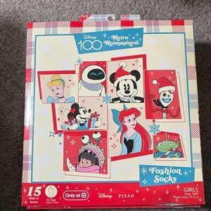 NWT 15 Days of Socks Girls SM DISNEY